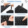 Kit de Nettoyage de Clavier Amortisseur de Clavier à Joint Torique Extracteur de Capuchon de Clavier Brosse de Nettoyage pour Cl