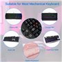 Kit de Nettoyage de Clavier Amortisseur de Clavier à Joint Torique Extracteur de Capuchon de Clavier Brosse de Nettoyage pour Cl
