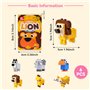 aeathu 6 Piècestaille Crayon avec Reservoir, Blocs de Construction les Taille Crayon Pencil Sharpener Goodies Anniversaire Enfan