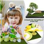 aeathu 10 Pièces Herbe de Mousse Miniature, 15 X 15 cm Tapis de Pelouse Verte Artificielle, Réutilisable Gazon Artificiel Réalis