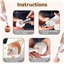 yolzhxe 11 Pièces Poches à Douille de Qualité Supérieure Kit, Kit de Décoration Gâteaux, Douille en Acier Inoxydable pour Crème 