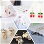 xolear 100 Pièces Pendentifs à Breloques en Email, Colorés Breloques de Doré Émail Alliage, Mixtes Minuscules Pendentifs pour la