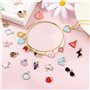 xolear 100 Pièces Pendentifs à Breloques en Email, Colorés Breloques de Doré Émail Alliage, Mixtes Minuscules Pendentifs pour la