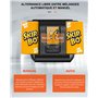 OBLITZON Mélangeur de Cartes Automatique Électrique pour 1-2 Jeux - Mode Auto/Manuel - Batterie 2000mAh Rechargeable USB-C - Sil