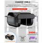 OBLITZON Mélangeur de Cartes Automatique Électrique pour 1-2 Jeux - Mode Auto/Manuel - Batterie 2000mAh Rechargeable USB-C - Sil