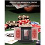 OBLITZON Mélangeur de Cartes Automatique Électrique pour 1-2 Jeux - Mode Auto/Manuel - Batterie 2000mAh Rechargeable USB-C - Sil