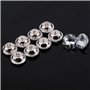 GOTOTOP 50pcs Bouton Rond Cristaux artificiels Meubles Bouton Chaise canapé tête de lit décorer Bouton (25mm)