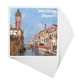 Toile Peinture 20x20cm(10 pièces)