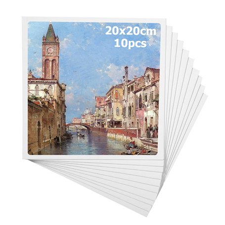 Toile Peinture 20x20cm(10 pièces)