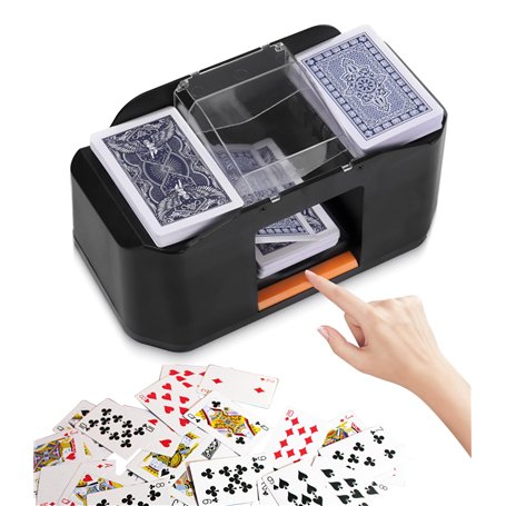 Mélangeur de Carte électronique，Batterie Rechargeable Intégrée de 2000 Mah pour Divers Jeux de Cartes