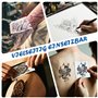 Lot de 50 Feuilles de Papier pour Stencil Tatouage Transfert, Cokaca Papier Transfert Tatouage, Format A4, 4 Couches, Compatible