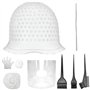 Guyode Bonnet Meches Cheveux Silicone Hair Bonnet Réutilisable Meches Cheveux Doux et Facile à Nettoyer S'applique à Accessoires