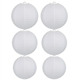 ZYEKIU 6 Pièces Abat Jour Papier Lampe Papier Abat Jour Lanterne Rond En Forme de Boule Lampions Classiques pour Jardin