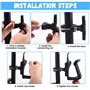 NAROSEBE Porte Bidon de Vélo, Porte-Bouteille de Vélo Rotation 360 Degrés Porte Gourde Velo Route Porte Gobelet Poussette Porte-