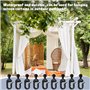 FuxFuis 50 PCS Crochets de Rideau en Plastique, Crochets pour Rideaux de Tonnelle, Crochets Rideau Rail Glisseur Pergola, Croche