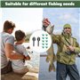 FuxFuis 20 PCS Vis Appat Carpe et 50 PCS Bouchon Hameçon, Vis de Appat de Peche, Vis de Hamecon Peche, Arrêts d'Hameçon, Hamecon