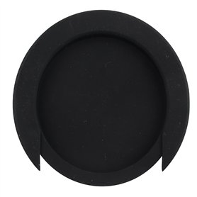 Futheda Coque en caoutchouc pour rosace de guitare électro-acoustique Noir 85 mm