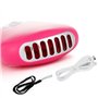 Tongping Mini ventilateur USB pour extension de cils (rose)