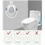 VOLGA Réducteur de Toilette, Siège de Toilette avec Sièges Rembourre et Poignée de Coussin pour la Phase D'apprentissage de la P