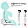 VOLGA Réducteur de Toilette, Siège de Toilette avec Sièges Rembourre et Poignée de Coussin pour la Phase D'apprentissage de la P