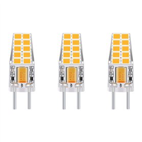 Bonlux 3-PCS 3W 12V G6.35 LED Ampoule Culot T3 / T4 / T5 G6.35 / GY6.35 Base Blanc chaud 3000K Remplacement de 30W Ampoule Halog