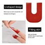 EBANKU Lot de 14 feuilles de 140 autocollants jetables en forme de U pour la peinture des ongles, protection en plastique souple