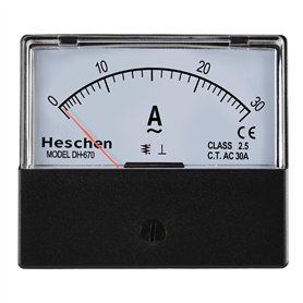 Heschen rectangle Panneau monté courant Mètre testeur Ampèremètre Dh-670 AC 0–30 A Classe 2