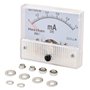 Heschen 85C1-1mA rectangle Panneau monté courant Mètre testeur Ampèremètre DC0-1.0MA Classe 2,5 Blanc