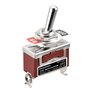 Heschen Interrupteur à bascule en métal SPST maintenu ON/OFF 2 positions 15 A 250 V AC CE