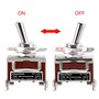 Heschen Interrupteur à bascule en métal SPST maintenu ON/OFF 2 positions 15 A 250 V AC CE