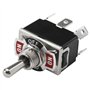 Heschen Interrupteur à bascule en métal C523A DPDT maintenu ON/OFF/ON 3 positions 15 A 250 VAC 6 onglets terminal CE