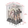Heschen Gereral HH53P-L Relais de puissance 220 VAC Bobine 5 A 220 VAC/24 VDC 3PDT 11 broches Bornes Indicateur LED