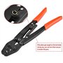 Heschen Pince à sertir à cliquet HS-16 pour bornes non isolées de 1,5 à 16 mm² (15-5 AWG) (type point)