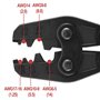 Heschen Pince à sertir à cliquet HS-16 pour bornes non isolées de 1,5 à 16 mm² (15-5 AWG) (type point)