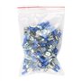 Heschen Lot de 100 cosses à sertir mâles multipiles Bleu