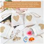 SLTAXAR 30 PCS Petit Pochette Cadeau Tissu 10*14 Petit Format Sachet Dragée Mariage Pochette Cadeau Tissu Anniversaire Pochette 