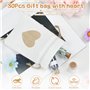 SLTAXAR 30 PCS Petit Pochette Cadeau Tissu 10*14 Petit Format Sachet Dragée Mariage Pochette Cadeau Tissu Anniversaire Pochette 