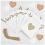 SLTAXAR 30 PCS Petit Pochette Cadeau Tissu 10*14 Petit Format Sachet Dragée Mariage Pochette Cadeau Tissu Anniversaire Pochette 
