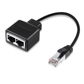 Répartiteur Ethernet RJ45 1 vers 2 adaptateur réseau haut débit mâle vers double femelle connecteur Internet LAN Socket Switch p