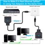 Répartiteur Ethernet RJ45 1 vers 2 adaptateur réseau haut débit mâle vers double femelle connecteur Internet LAN Socket Switch p