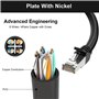 Répartiteur Ethernet RJ45 1 vers 2 adaptateur réseau haut débit mâle vers double femelle connecteur Internet LAN Socket Switch p