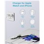 2M Cable A-pple Watch USB C avec Lightning Cable Chargeur Montre pour iWatch 10/9/8/7/6/5/4/3/SE/U