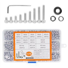 1175 Pcs Set de Vis M3