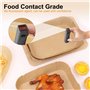 130 PcsPapier Cuisson Air Fryer, Moule Papier Sulfurisé pour Air Fryer Accessoires, Papier Airfryer pour Friteuse à Air Chaud, P
