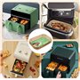 130 PcsPapier Cuisson Air Fryer, Moule Papier Sulfurisé pour Air Fryer Accessoires, Papier Airfryer pour Friteuse à Air Chaud, P