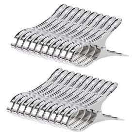 20 Pcs Grosse Pince à Linge INOX