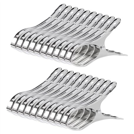20 Pcs Grosse Pince à Linge INOX