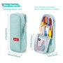 iSuperb Trousses Scolaire Debout Sac de Papeterie Trousse Pliante Grande Plumier Papeterie Pouch Téléphone Portable Support Stan