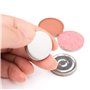 Allwon 100 pièces autocollants en métal pour Palette magnétique Palette de maquillage de fard à paupières vide + spatule de dépô