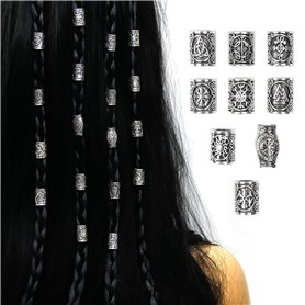 Srvauyea 9 Pièces Perles Barbe Viking